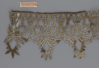 Lace, bobbin lace, 16th/17th century, Flanders, fabric, width 7 cm, length 27 cm, A length of