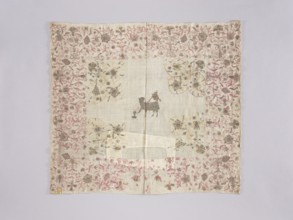 Velum;, Velum or church cloth of white linen, embroidered with silk and gold thread. In the centre