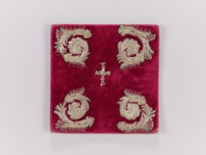 Pall, palls, church paraments, revindication provenance, plant ornaments, 19th century, Europe,
