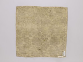 Velum, vellum, church paraments, reclaimed, 19th century, Europe, liturgical parament, height 47