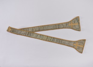 Stole, church paraments, flowers, leaves, liturgical vestments, plant ornaments, sacred art,