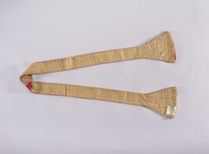 Stole, 18th century, Poland; liturgical vestment church paraments, embroidered sacred art; length