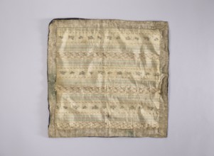 Velum; unknown creator; church paraments; revindication provenance; flowers, leaves, plant