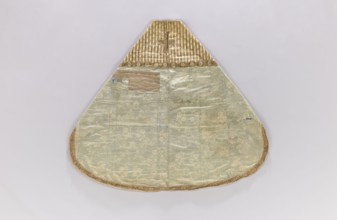 Church cope, unknown origin, flowers, leaves, liturgical vestment with plant ornament, church