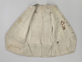 Vest, floral ornaments, patterned fabrics, Fastened to the neck with 11 buttons. Flaps on the