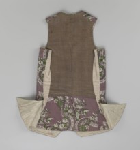 Vest, floral ornaments, patterned fabrics, Fastened to the neck with 11 buttons. Flaps on the