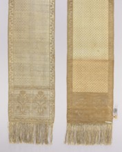 Kontusz sash, Paschalis Jakubowicz Manufactory Warsaw; belt manufacturer; 1788–1794. Bipartite