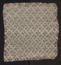 Fabric fragment, fabrics, fragments of silk patterned fabric with floral motifs. Dimensions of the