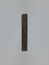 Double-sided gingerbread mould. Side A: female figure in a decorative bonnet and long patterned