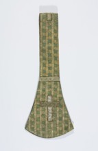 Maniple, liturgical vestment, silk fabric with a fine pattern of stylised floral motifs between