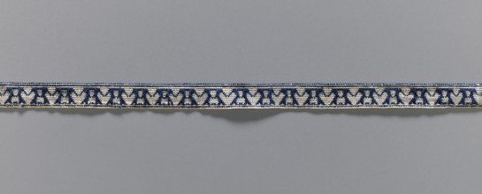 Gallon, galloons haberdashery, origin unknown, plant ornaments, 19th century, Europe, fabric,