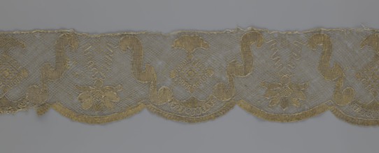 Lace fragment, maker unknown possibly Kublicki Piottuch, Alfred, 1861–1945 noted, lace strip