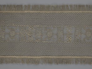 So-called Saxon lace belt; maker, lace belt for men's clothing; 17th–18th century, Poland. Central