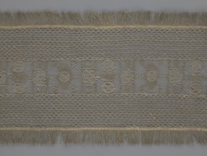 A so-called Saxon lace belt, creator, lace belt men's clothing accessory. The central part is a