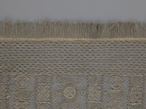 A so-called Saxon lace belt, lace belt as men's clothing accessory. The central part is a