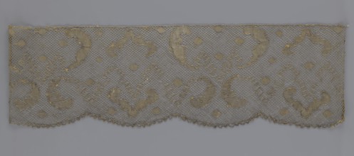 Lace fragment, lace, 18th century, Europe; fabric; width 20 cm, length 120 cm; purchased provenance