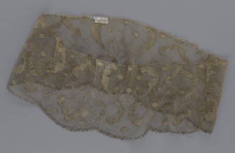 Lace fragment, lace, 18th century, Europe, lace, fabric, width 20 cm, length 120 cm, A delicate