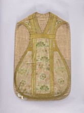 Chasuble, lace ornaments, floral ornaments, flowers, ribbons, liturgical vestments, plant