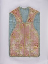 Chasuble, origin unknown, lace ornaments, floral ornaments and bouquets, flowers and leaves, plant