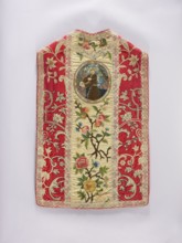 Chasuble, 17th century, Poland. Liturgical vestment, length 95 cm, width 60 cm back. Cotton lining.