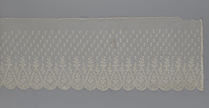 Lace fragment — shuttlecock;, Mid-19th century, France. Lace shuttlecocks, clothing accessories;