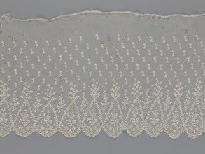 Lace fragment - shuttlecock, mid-19th century, France. Lace shuttlecock used as a clothing