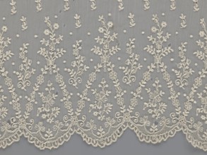 Lace fragment - shuttlecock;, mid-19th century, France. Lace shuttlecocks, clothing accessories,