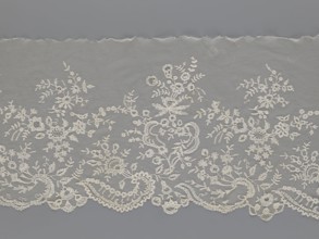 Lace fragment — shuttlecock; creator, purchase provenance; fashion; clothing accessories; lace;