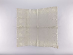 Cope, 19th century, Silesia. Embroidered liturgical vestment cope, height 102 cm, width 103 cm. The