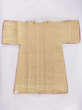 Half of a dalmatic, preserved half made of red, patterned large-scale velvet with pomegranate and