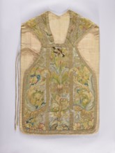 Chasuble, provenance, birds, flowers ornament, fruit ornament; liturgical vestment; plant