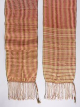 Belt, 19th century, Russia . Geometric ornaments; reversible kontusz belt for Polish men's costume.