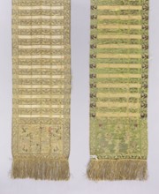 Kontusz sash, Royal Silk Manufactory in Grodno; silk fabric and belt manufacture; 1768–1780.