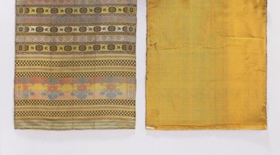 Kontusz belt, 18th century, Russia. Men's clothing accessory one-sided kontusz belt. Silk, fabric