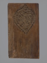 Double-sided gingerbread mould. Obverse: baptism scene; reverse: floral ornament. Genre scenes,
