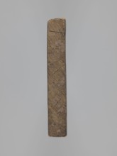Double-sided gingerbread mould. Rectangular shape; obverse: man in 18th-century attire tricorn hat,