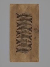 Double-sided gingerbread mould. Obverse: decorative pipe with fluted decoration; on the stem the