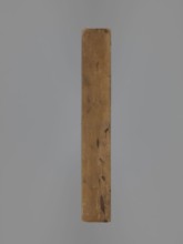 Double-sided gingerbread mould. Obverse: decorative pipe with fluted decoration; on the stem the