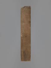 Double-sided gingerbread mould. Obverse: two heart-shaped fields — first: female figure in a long