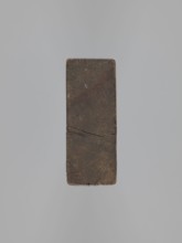 Double-sided gingerbread mold. Obverse: couple holding hands; reverse: three rectangles.
