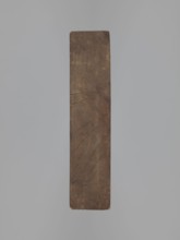 Double-sided gingerbread mould. Rectangular wooden form; obverse: image of a lion with abundant