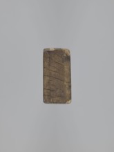 Double-sided gingerbread mold. Obverse: female figure in Silesian folk costume—bonnet, large bow