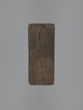 Double-sided gingerbread mold with three representations on both sides;, Rectangular form; one side