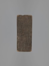 Double-sided gingerbread form with three representations on both sides;, Rectangular wooden mold: