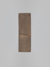 Double-sided gingerbread mould. Rectangular shape; obverse: stylised horse in full tack with a