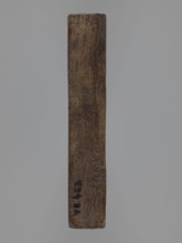 Double-sided gingerbread form. Side A: figure of a bachelor — long-haired male with a high hat in a