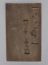 Double-sided gingerbread form. Obverse: image of a rider/trumpeter on a horse dressed in a
