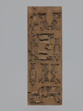 Double-sided gingerbread mould, maker signed Glauer woodcarver or gingerbread maker, dated j.1827.