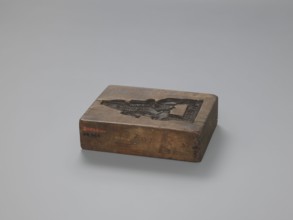 Double-sided gingerbread mould with the image of a rider on both sides, woodcarver or gingerbread
