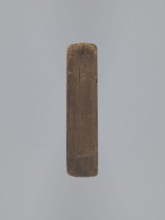 Double-sided gingerbread mould. Obverse: vase with flowers in an oval frame surrounded by a wreath